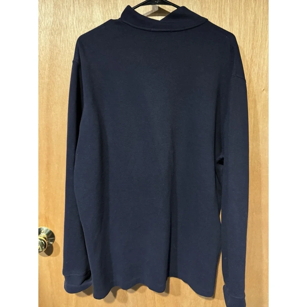 Polo Ralph Lauren Estate Rib 1/4 Zip Pullover Navy Large